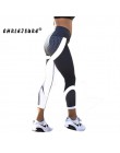 CHRLEISURE legginsy fitness geometryczne honeycomb cyfrowe drukowane legginsy wysokiej talii Hip oddychające poliester kobiety L