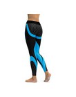 CHRLEISURE legginsy fitness geometryczne honeycomb cyfrowe drukowane legginsy wysokiej talii Hip oddychające poliester kobiety L