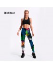 Legginsy qickitout próbki damskie diamentowe szwy legginsy spodnie z nadrukiem cyfrowym spodnie spodnie rozciągliwe Plus rozmiar