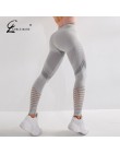 Legginsy damskie Fitness Push UP wysokiej talii Legging kobiety Sexy oddychające Feamle Workout leginsy Mujer