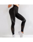 Legginsy damskie Fitness Push UP wysokiej talii Legging kobiety Sexy oddychające Feamle Workout leginsy Mujer