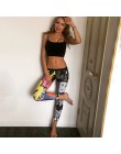 CHRLEISURE kobiety cyfrowe drukowane legginsy legginsy treningowe wysokiej talii leginsy Push-Up Mujer Fitness legginsy damskie 