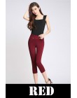 Lato legging bawełna femme push up damskie leginsy biały czarny czerwony kobieta legginsy plus rozmiar 5xl 6xl leginsy capri tre