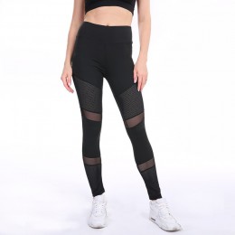 CHRLEISURE wypracować różowe legginsy kobiet wiosna kostki Softe legginsy z siatką szwy Hollow Slim Push Up Lady Legging