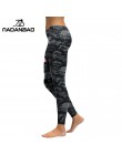 NADANBAO New Arrival legginsy kobiety czaszka głowy 3D drukowane kamuflaż Legging trening legginsy Slim elastyczne spodnie Plus 