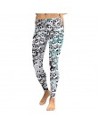 NADANBAO New Arrival legginsy kobiety czaszka głowy 3D drukowane kamuflaż Legging trening legginsy Slim elastyczne spodnie Plus 