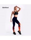 Legginsy qickitout rosyjski styl ogień płomień drukowane legginsy Punk kobiety Legging elastyczne spodnie dorywczo spodnie damsk