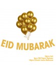 Złota Ramadan Kareem dekoracja Eid Mubarak Banner i balony Eid Ramadan Party Favor Eid al-fitr Ramadan Mubarak Decor