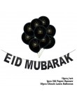 Złota Ramadan Kareem dekoracja Eid Mubarak Banner i balony Eid Ramadan Party Favor Eid al-fitr Ramadan Mubarak Decor