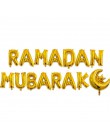 Złota Ramadan Kareem dekoracja Eid Mubarak Banner i balony Eid Ramadan Party Favor Eid al-fitr Ramadan Mubarak Decor