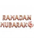 Złota Ramadan Kareem dekoracja Eid Mubarak Banner i balony Eid Ramadan Party Favor Eid al-fitr Ramadan Mubarak Decor