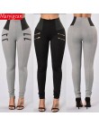 Maryigean Slim Fit wysokiej talii legginsy push up kobiety moda patchwork trening legginsy fitness kulturystyka Sexy spodnie dam