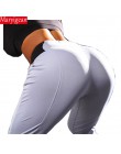 Maryigean Slim Fit wysokiej talii legginsy push up kobiety moda patchwork trening legginsy fitness kulturystyka Sexy spodnie dam