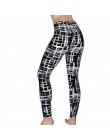 Nowy 2020 legginsy z kwiecistym nadrukiem leginsy Plus Size leginsy gitara Plaid cienka dziewiątka spodnie moda damska odzież Ap