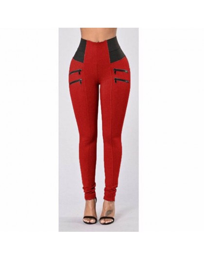 Maryigean Slim Fit wysokiej talii legginsy push up kobiety moda patchwork trening legginsy fitness kulturystyka Sexy spodnie dam