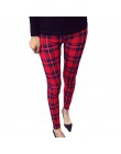 Nowy 2020 legginsy z kwiecistym nadrukiem leginsy Plus Size leginsy gitara Plaid cienka dziewiątka spodnie moda damska odzież Ap