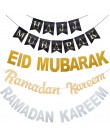 Złoto srebro Eid mubarak Banner Ramadan Kareem baner dekoracyjny trznadel islamski muzułmanin Eid al-fitr hajj mubarak Party Fav