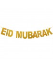 Złoto srebro Eid mubarak Banner Ramadan Kareem baner dekoracyjny trznadel islamski muzułmanin Eid al-fitr hajj mubarak Party Fav