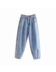 Spodnie dżinsowe kobiet wysokiej talii spodnie Harem 2020 luźne jeansy spodnie Plus Size casualwear dla kobiet Pantalon Femme