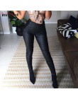 InstaHot Side Lace Up tylny suwak ołówkowe spodnie damskie Sexy polarowe legginsy z wysokim stanem elastyczne jesienne zimowe PU