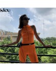 Kliou 2019 kobiet fitness Playsuits bez rękawów z golfem zipper fly list nadruk patchworkowy body sportowe obcisłe stroje