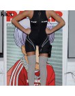 Kliou 2019 kobiet fitness Playsuits bez rękawów z golfem zipper fly list nadruk patchworkowy body sportowe obcisłe stroje