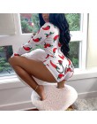 OMSJ kobiety Cartoon wydrukowano z długim rękawem Plunge V-neck sen Bodycon Romper Slim Fit Stretch Sexy lato Slim Fit płaszcza 