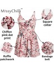 MissyChilli Sexy v neck backless lato playsuit kobiety szyfonowa plaża krótki kombinezon elegancki różowy wzburzyć party kombine