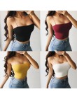 2018 moda damska lato Camis koszulki bokserki bez rękawów bawełna gorset Unpadded biustonosz bandeau kamizelka krótki top biusto