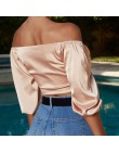 Seksowna satyna Slik krótki Top kobiety łuk skrzydła V Neck Crop koszulka bez rękawów pół rękawa przycięte Backless przycięte fe