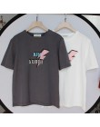 100% bawełna damska koszulka z krótkim rękawem topy list drukuj O-Neck czarne białe koszulki kobieta 2020 Summer Lady Tshirt w m