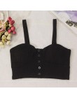 Gkfnmt krótki Top kobiety stanik Camis kobiety Camisole 2020 lato Sexy bez rękawów Slim niska klatka przycisk Roupas Femininas