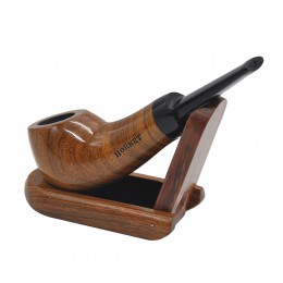 Dostępne dwa kolory HandmadeTobacco Pipe drewniana trwała fajka z akcesoria do palenia przenośna drewniana fajka. Kolor losowo