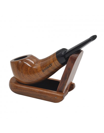 Dostępne dwa kolory HandmadeTobacco Pipe drewniana trwała fajka z akcesoria do palenia przenośna drewniana fajka. Kolor losowo