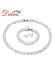 DAIMI Pearl Jewelry Sets naszyjnik bransoletka kolczyki perła baroku zestawy biżuteria dla kobiet Party ślub Jewlery prezent na 