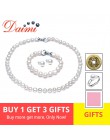 DAIMI Pearl Jewelry Sets naszyjnik bransoletka kolczyki perła baroku zestawy biżuteria dla kobiet Party ślub Jewlery prezent na 