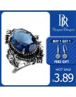 Bague Ringen New Arrival Vintage duży owalny Sapphire Gemstome pierścienie dla kobiet mężczyzn 925 srebrny pierścień przyjęcie r