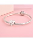 DALARAN Heart Shape miłość srebro urok 925 przyjaźń siostry koralik pasuje oryginalny bransoletka typu Charm Pandora DIY biżuter