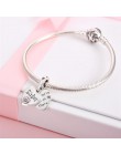 DALARAN Heart Shape miłość srebro urok 925 przyjaźń siostry koralik pasuje oryginalny bransoletka typu Charm Pandora DIY biżuter