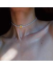 StoneFans gwiazda luksusowy kryształ proste Choker naszyjnik dla kobiet różowy Collana Kolye Bijoux Collares Mujer Gargantilha C