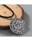 CHENGXUN Guidepost kompas naszyjnik talizman Viking starszy Futhark wisiorek Valknut Pagan Amulet Vegvisir skandynawski Norse pr