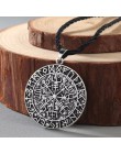 CHENGXUN Guidepost kompas naszyjnik talizman Viking starszy Futhark wisiorek Valknut Pagan Amulet Vegvisir skandynawski Norse pr