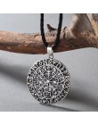 CHENGXUN Guidepost kompas naszyjnik talizman Viking starszy Futhark wisiorek Valknut Pagan Amulet Vegvisir skandynawski Norse pr