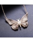 New Arrival Butterfly wisiorki naszyjnik cyrkonia Multicolor Chain naszyjniki prezent dla kobiet YMD1255