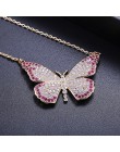 New Arrival Butterfly wisiorki naszyjnik cyrkonia Multicolor Chain naszyjniki prezent dla kobiet YMD1255