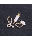 15 sztuk 3 style medycyny Charms strzykawki Charms zawieszki biżuteria dokonywanie stetoskop Charms dla DIY Handmade Craft