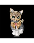 CINDY XIANG emalia broszki z kotami dla kobiet moda Rhinestone elegancki Kitty broszka Pin zwierząt Pin wysokiej jakości nowy 20