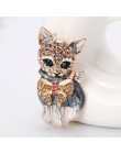 CINDY XIANG emalia broszki z kotami dla kobiet moda Rhinestone elegancki Kitty broszka Pin zwierząt Pin wysokiej jakości nowy 20