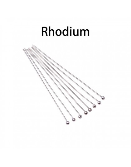 200 sztuk/partia 16 20 25 30 40 50 mm złoty srebrny Metal Ball Head Pins dla Diy tworzenia biżuterii głowy pins ustalenia Dia 0.