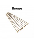 200 sztuk/partia 16 20 25 30 40 50 mm złoty srebrny Metal Ball Head Pins dla Diy tworzenia biżuterii głowy pins ustalenia Dia 0.